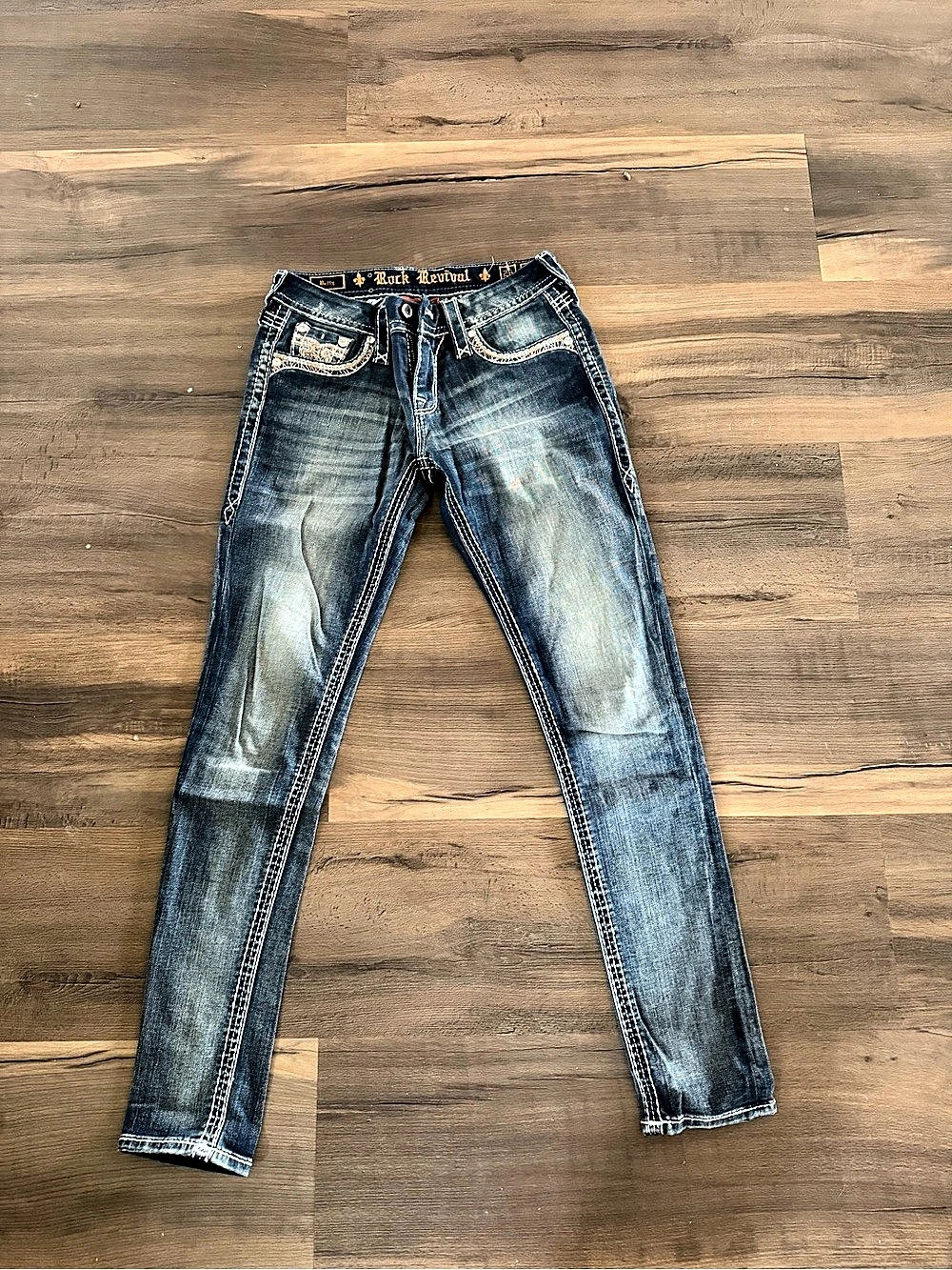 Rock Revival Betty Easy Skinny Jeans in Blue